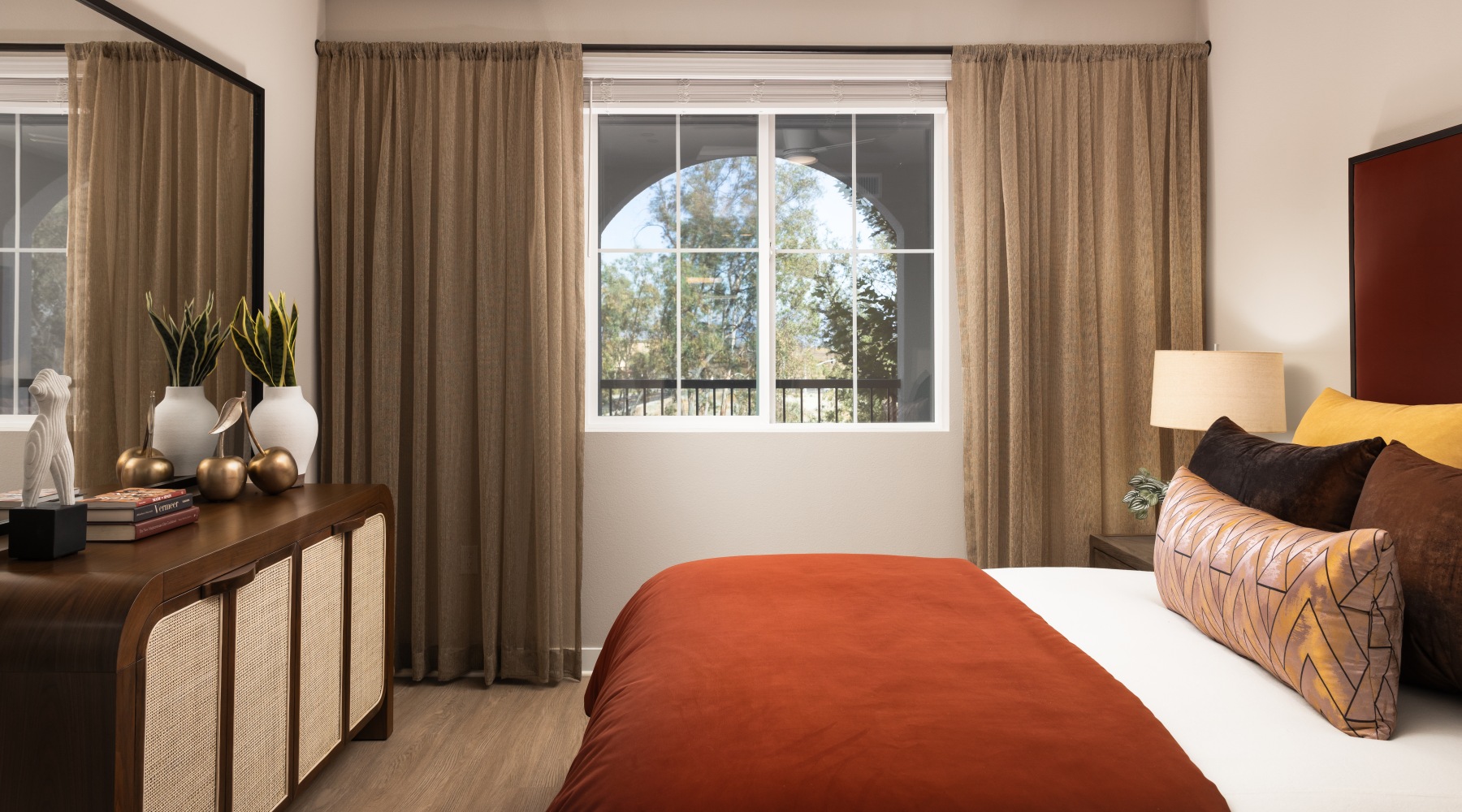 Spacious Bedroom with large window at Montessa Heights in Murrieta